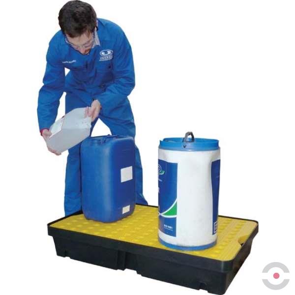 Wanienka wychwytowa polietylenowa Topserw 60 l, kratownica, czarny/żółty, MINI