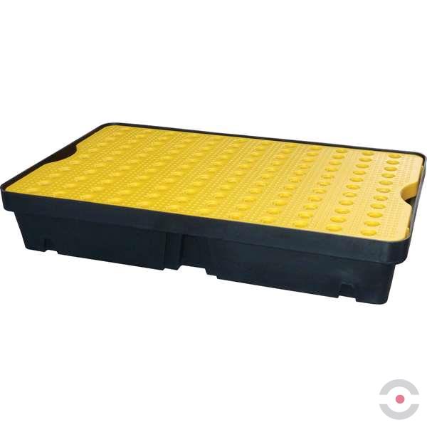 Wanienka wychwytowa polietylenowa Topserw 60 l, kratownica, czarny/żółty, MINI
