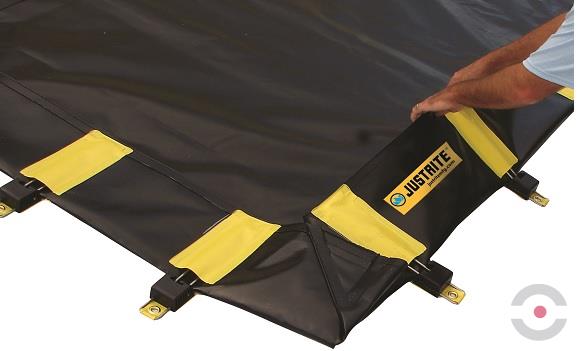 Wanna wychwytowa elastyczna Justrite 658 l, beczka 5*200 l, Rigid-Lock QuickBerm, EU