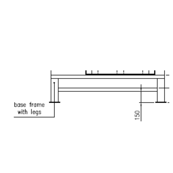 Wanna wychwytowa do komory grzewczej z nóżkami