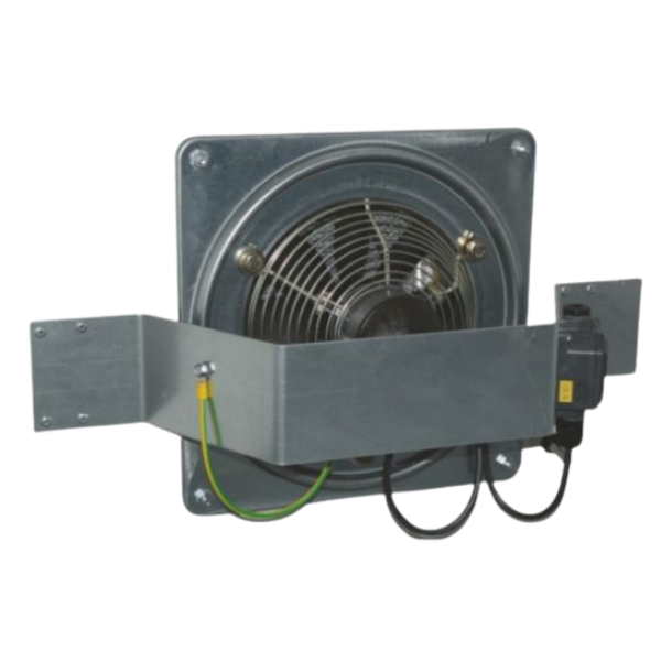 Wentylator elektryczny Ex (strefa 1, 2), naścienny, wewnętrzny