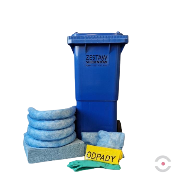Zestaw mobilny Topserw, WHEELY 60, sorbenty tylko do oleju, 59 l