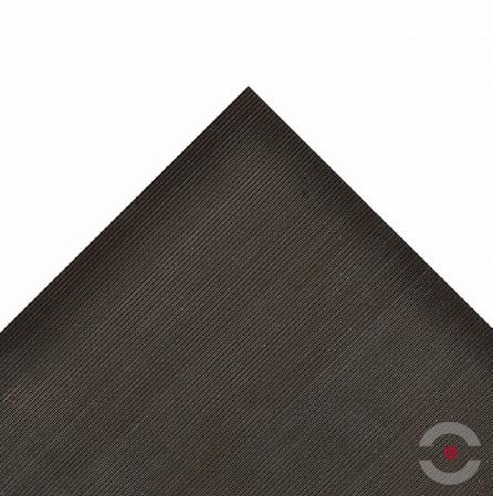 Mata antypoślizgowa Notrax, 750 Rib ‘n’ Roll 3 mm, zabezpieczająca, 100 cm x mb, drobnorowkowa, obszar suchy, czarny