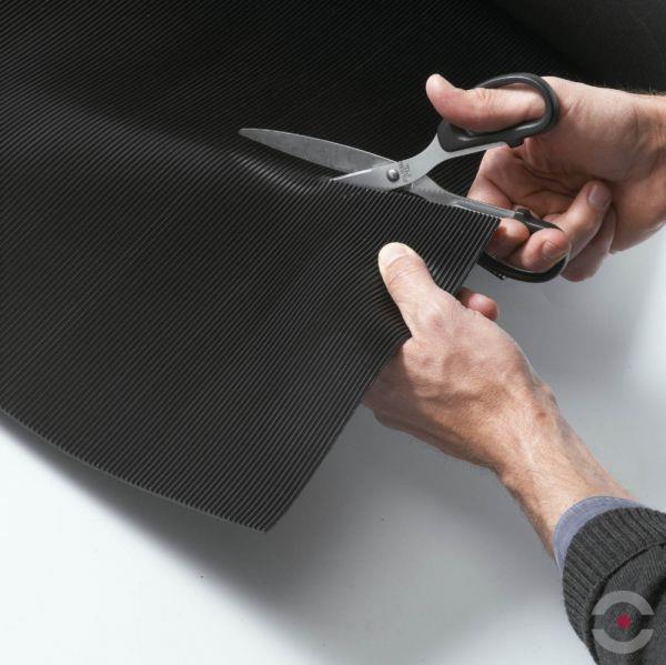 Mata antypoślizgowa Notrax, 750 Rib ‘n’ Roll 3 mm, zabezpieczająca, 100 cm x mb, drobnorowkowa, obszar suchy, szary