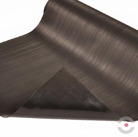 Mata antypoślizgowa Notrax, 750 Rib ‘n’ Roll 3 mm, zabezpieczająca, 100 cm x mb, drobnorowkowa, obszar suchy, szary