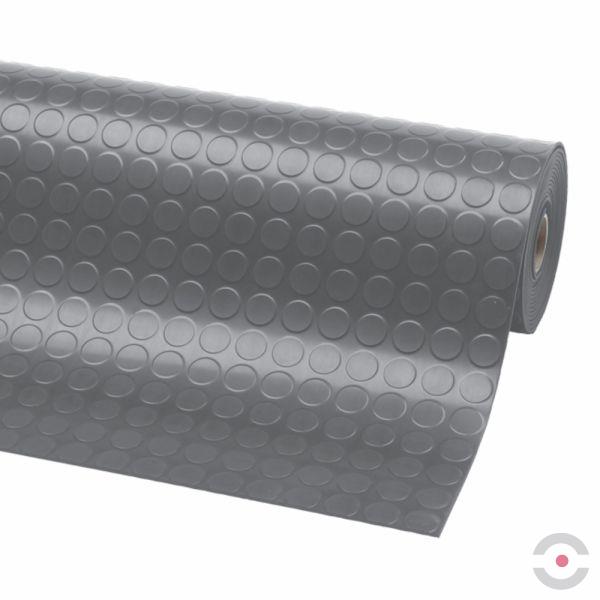 Mata antypoślizgowa Notrax, 745 Dots'n'Roll 3,5mm, zabezpieczająca, 100 cm x 10 m, bąbelkowa, obszar suchy, szary
