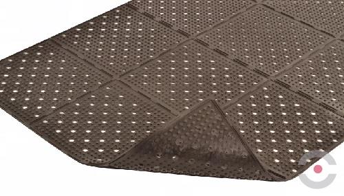 Mata antypoślizgowa Notrax, T23 Multi Mat II, gumowa, 91 cm x 975 cm, dwustronna, obszar mokry/zaolejony, czarny