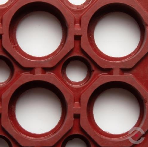 Mata ergonomiczna Notrax, 562RD Sanitop Red, guma nitrylowa, 91 cm x 594 cm, obszar mokry/zaolejony, czerwony