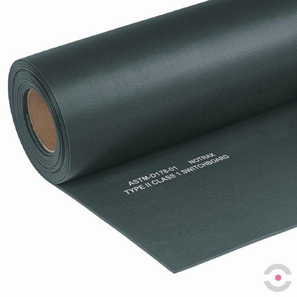 Mata elektroizolacyjna Notrax, 833 Switchboard Matting Class 1, PVC, 91 cm x 150 cm, obszar suchy, czarny