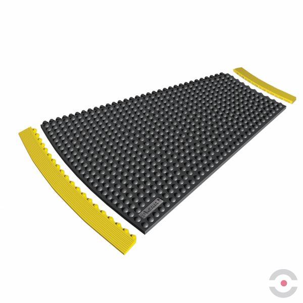 Mata ergonomiczna, gumowa, typ przedłużenie narożnika, SkyWalker HD, 91 cm x 22,5 stopnia, obszar suchy, czarny