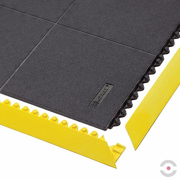 Mata ergonomiczna Notrax, 656SFR Cushion Ease Solid Nitrile FR, modułowa, nitrylowa, 91 cm x 91 cm, obszar suchy, czarny