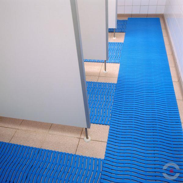 Wykładzina przemysłowa Notrax, ergonomiczna, higieniczna, polietylen, 60 cm x 15 m, obszar mokry, kolor biały