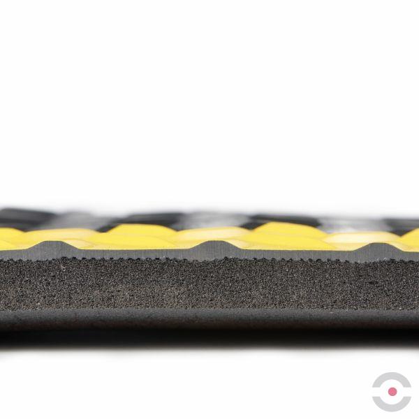 Mata ergonomiczna Notrax, 979 Saddle Trax, laminowana, 91 cm x mb, obszar suchy, żółty/czarny