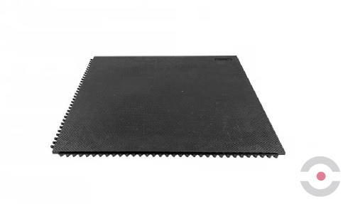 Mata ergonomiczna Notrax, 040 Slabmat Carre, antywstrząsowa, modułowa, 91 cm x 91 cm, obszar suchy, czarny