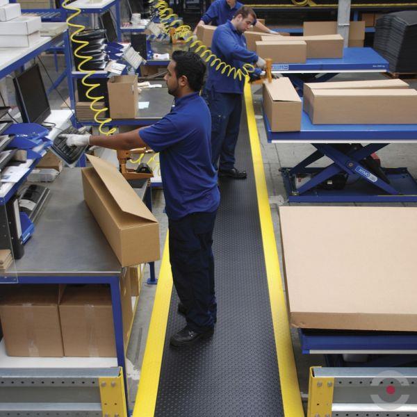 Mata ergonomiczna Notrax, 417 Bubble Sof-Tred, winyl, bąbelkowa, 122 cm x mb, obszar suchy, szary