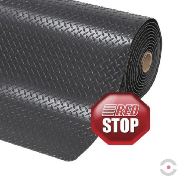 Mata ergonomiczna Notrax, 979 Saddle Trax, laminowana, 91 cm x 152 cm, obszar suchy, czarny