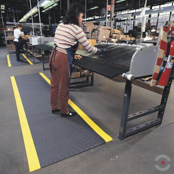 Mata ergonomiczna Notrax, 409 Sof-Tred Plus, winyl, kamyczkowa, 60 cm x 91 cm, obszar suchy, szary