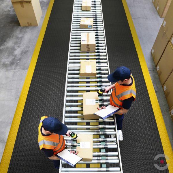 Mata ergonomiczna Notrax, 408 Airug Plus, winyl, rowkowa, 60 cm x mb, obszar suchy, szary