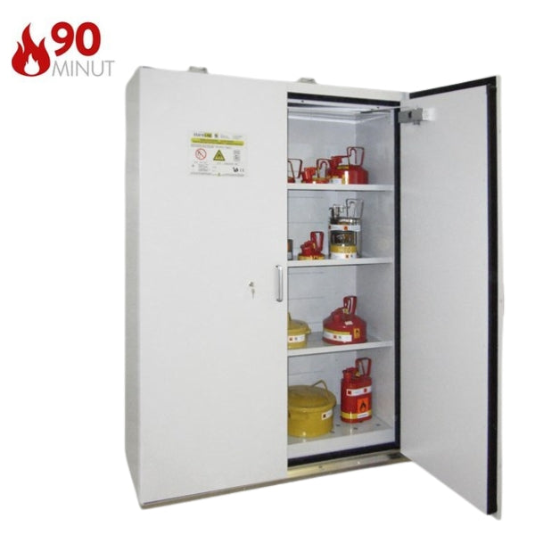 Szafa ognioodporna Topserw SAFE-90 XXL, 3 półki, blacha stalowa, drzwi żółte, SiS, 90 min
