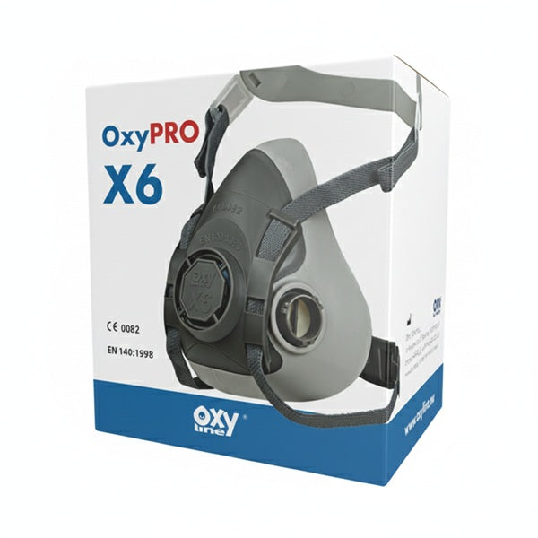 Półmaska Oxyline X6, guma TPR (bagnet), rozmiar S