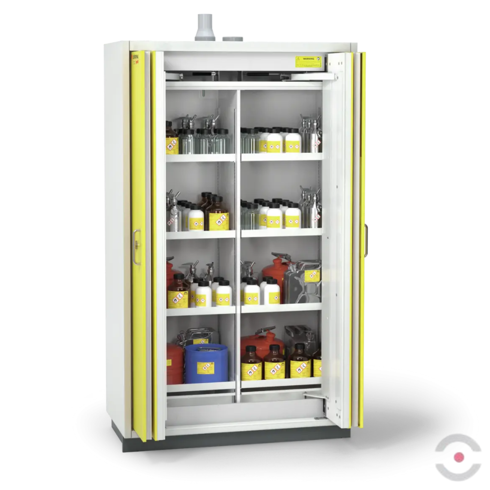 Szafa ognioodporna Topserw SAFE-90 XL-2, 8 półek, drzwi FSC żółte, PREMIUM, 90 min