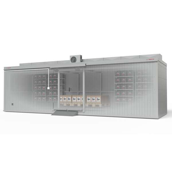 Magazyn ognioodporny Topserw BATTERY, 8-CL, REI120, S*G*W 8000*2500*2440 mm, 2*1200 l, drzwi dwuskrzydłowe DF