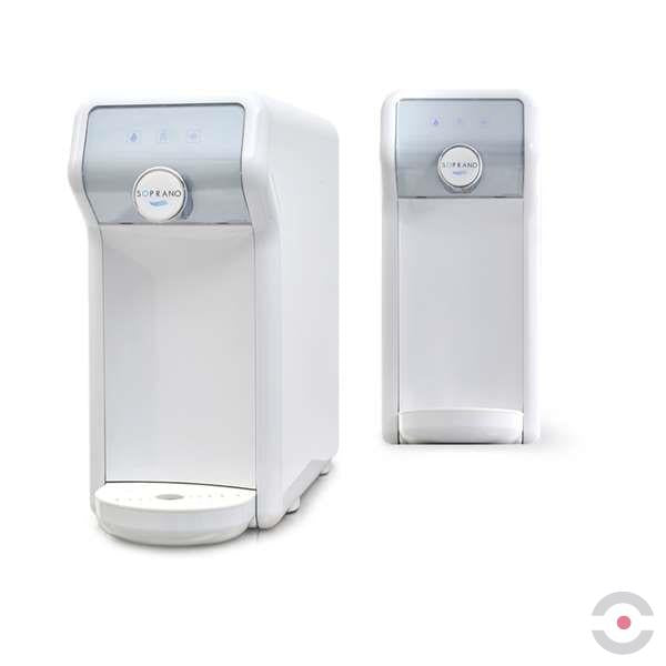 Dystrybutor wody pitnej Zdrojownia COMPACT FIZZ, stołowy, biały, woda gazowana, chłodzona