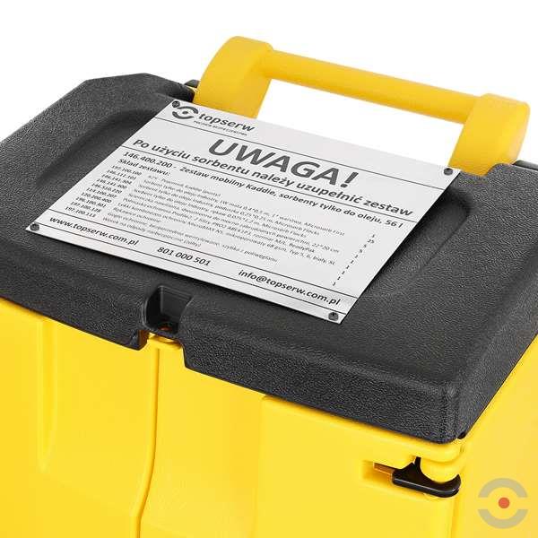 Zestaw mobilny Topserw, KADDIE Eco, sorbenty uniwersalne, 56 l