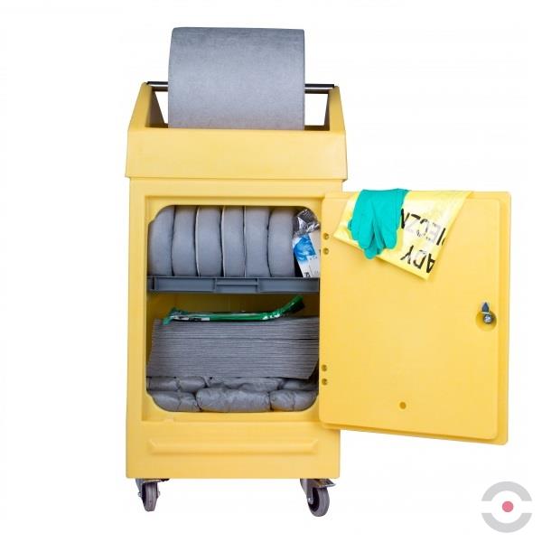 Zestaw mobilny Topserw, POLI (PDSD), sorbenty uniwersalne, 222 l