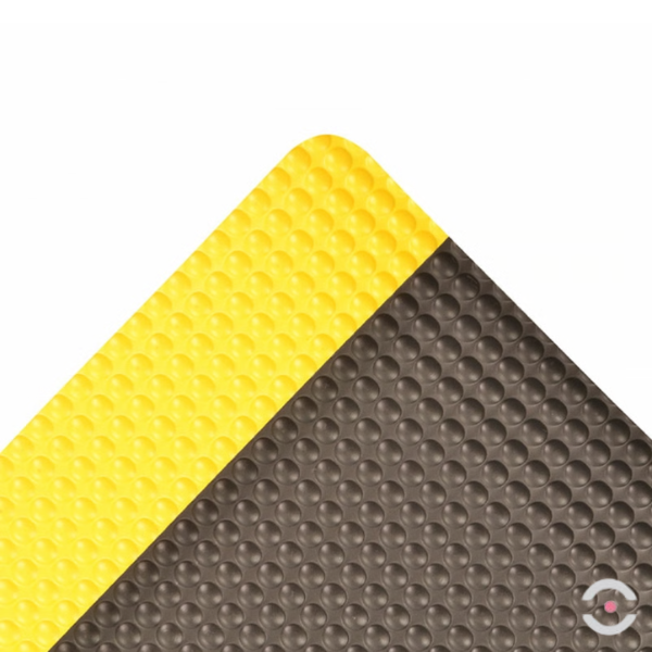 Mata ergonomiczna Notrax, 782 Sky Trax, laminowana, 91 cm x 3 m, obszar suchy, czarny/żółty