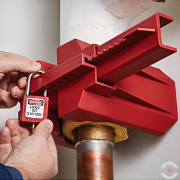 Blokada zaworu kulowego SUV, regulowana, 51-200 mm