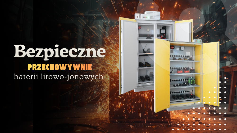Jak bezpiecznie przechowywać baterie litowo-jonowe w firmie?
