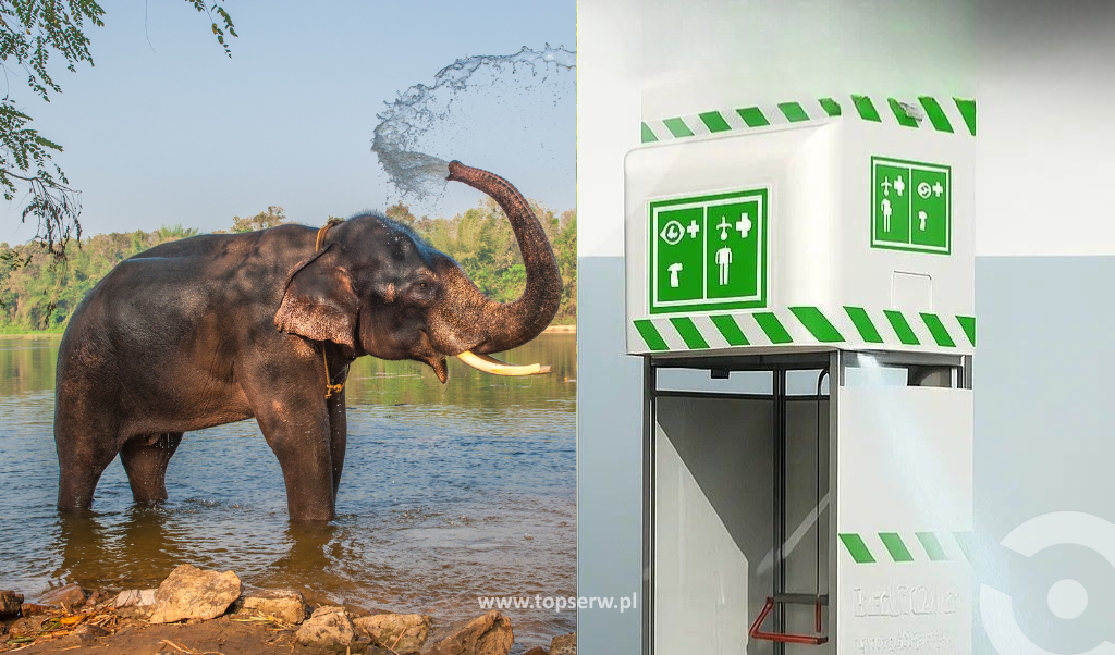 TankShower – słoń wśród natrysków awaryjnych