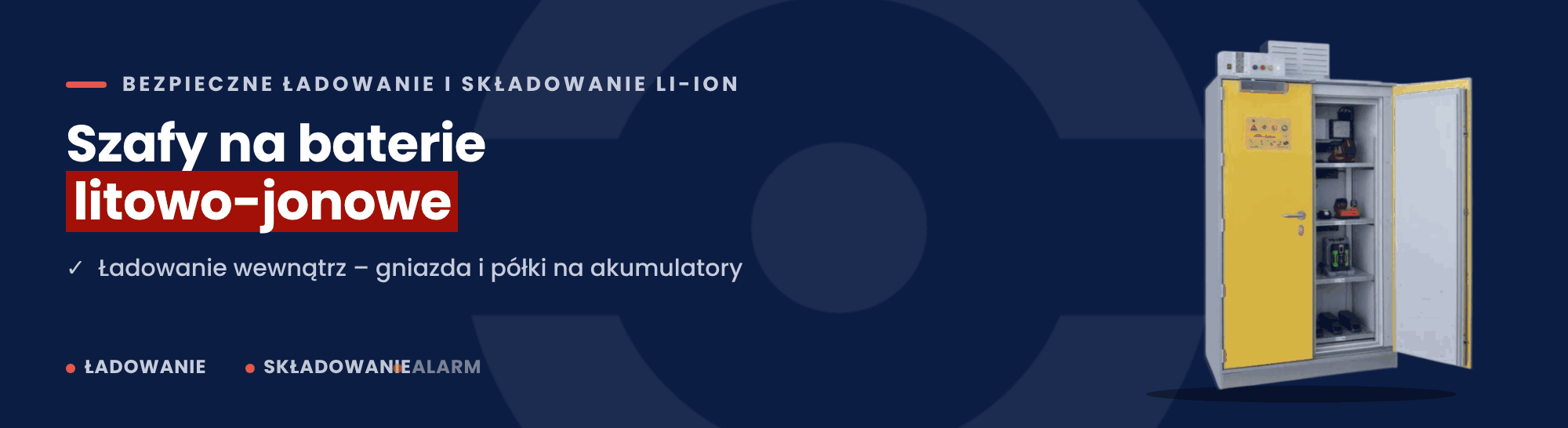 Szafy do ładowania baterii i akumulatorów