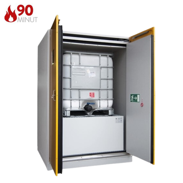 Szafa ognioodporna Topserw DRUM-90 XXL, IBC 1*1000 l, wanna wychwytowa EW, FAS, 90 min