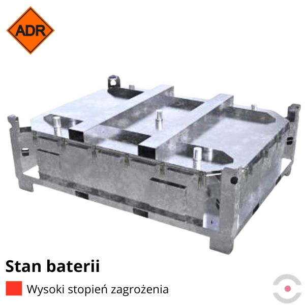 Pojemnik PG1 do transportu (ADR), składowania baterii i akumulatorów Topserw, 2990 l, stal ocynkowana, 60*wypełniacz PyroBubbles
