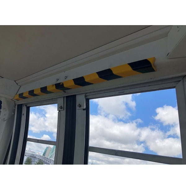 Elastyczny profil ostrzegawczo-ochronny Knuffi, typ E, żółty/czarny, 50 m