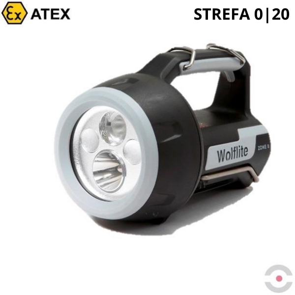Lampa (szperacz) Ex ATEX Topserw WOLF XT-75 akumulatorowa, 2*LED, Zone ‘0’, ‘21’