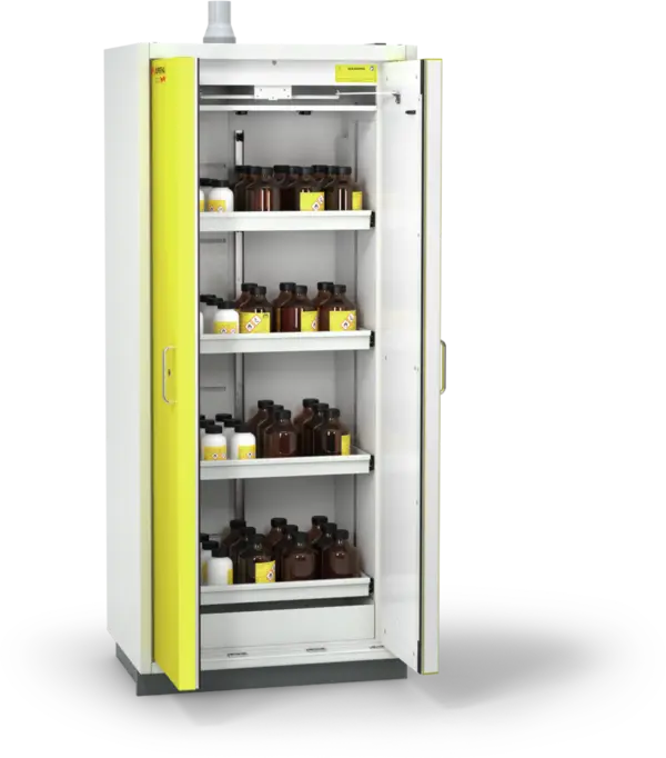 Szafa ognioodporna Topserw PRIME-90 L, 4 półki wysuwane, drzwi CLA żółte, CLASSIC, 90 min
