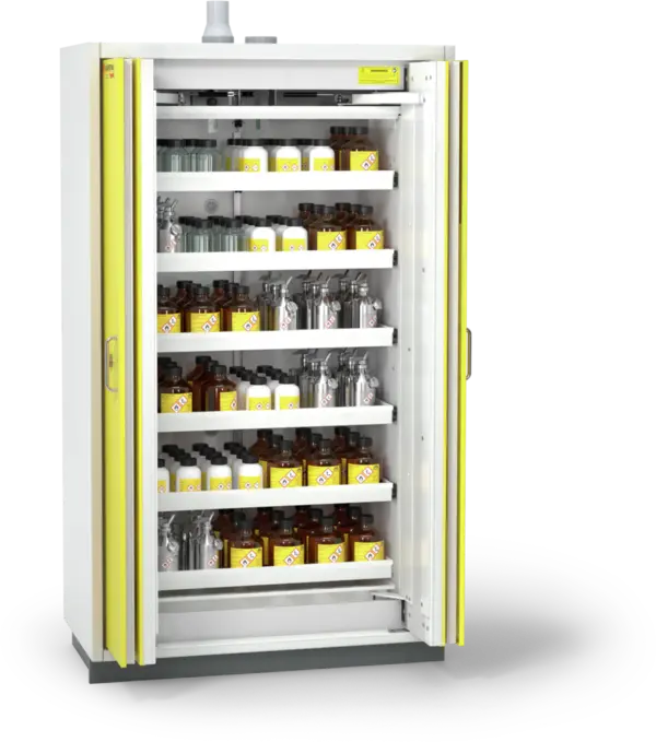 Szafa ognioodporna Topserw PRIME-90 XL, 6 półek wysuwanych, drzwi FSC żółte, PREMIUM, 90 min