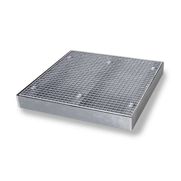 Platforma robocza stalowa Topserw 80 l, S*D*W 1000*1000*123 mm, wanna wychwytowa, LOW