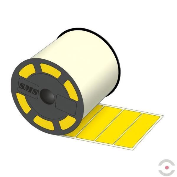 Etykiety ogólnego zastosowania (taśma/rolka), 100*25 mm, 1093 szt., żółte