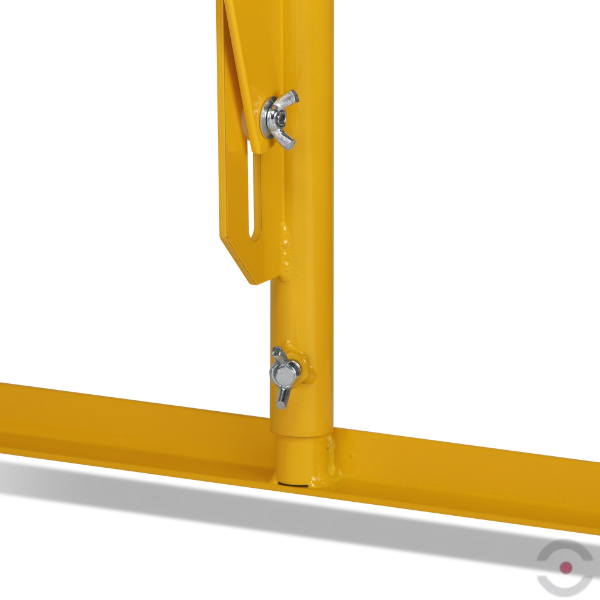 Bariera nożycowa, dł. 3600 mm, żółty/czarny