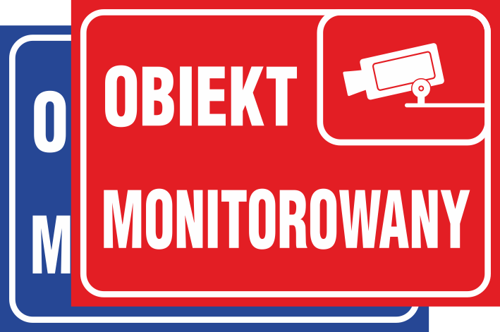 Znak informacyjny Obiekt monitorowany 150x205mm F (111)