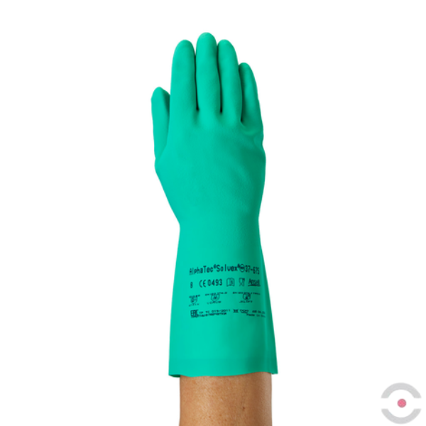 Rękawice przeciwchemiczne Sol-Vex 37-675, Ansell, rozmiar 10, kolor zielony