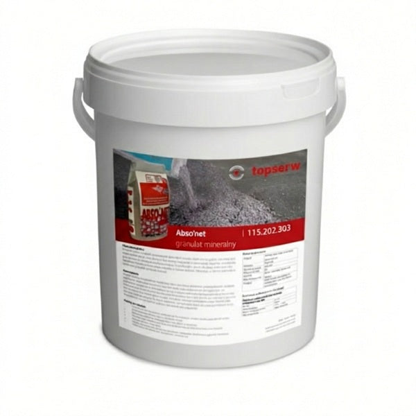 Sorbent sypki Abso'net Classic XTRA, granulat mineralny, wiadro, 10 kg