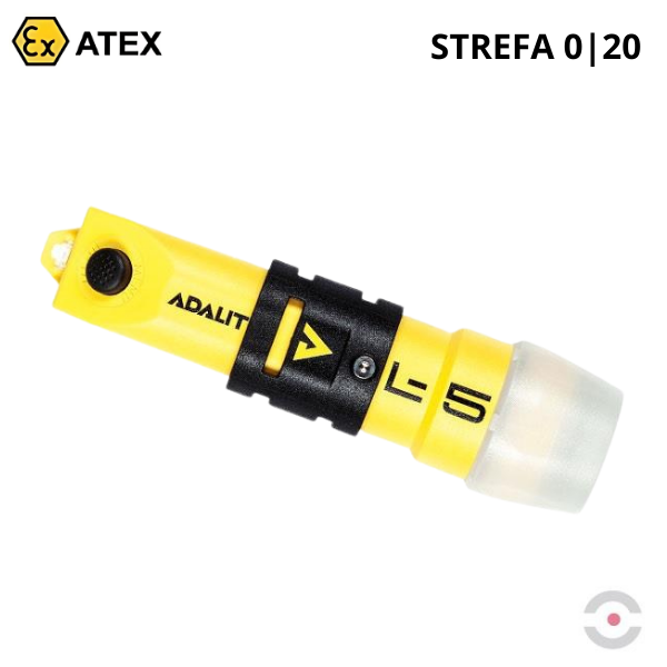 Latarka Ex ATEX Topserw ADALIT L-5+ bateryjna, na hełm/kask, 1*LED, Zone ‘0’, ‘20’
