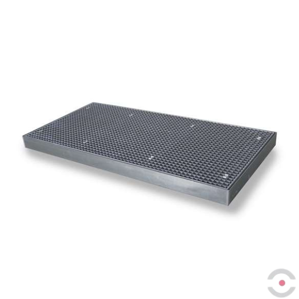 Platforma robocza stalowa Topserw 160 l, S*D*W 1000*2000*123 mm, wanna wychwytowa, LOW