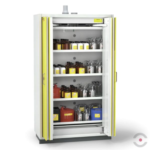 Szafa ognioodporna Topserw SAFE-90 XL, 4 półki, drzwi FSC żółte, PREMIUM, 90 min