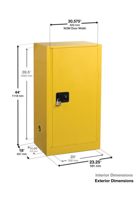 Szafa zabezpieczająca (korozyjne) Justrite TABLE S, 57 l, 1-drzwiowa ZR, 1 półka, niebieski